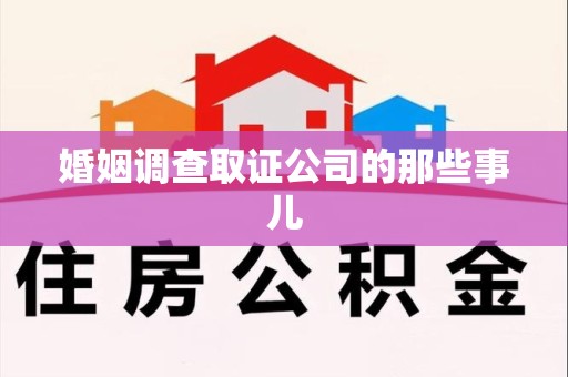 武夷山婚姻调查取证公司的那些事儿