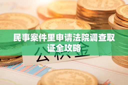 武夷山民事案件里申请法院调查取证全攻略