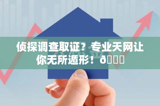 武夷山侦探调查取证？专业天网让你无所遁形！😎