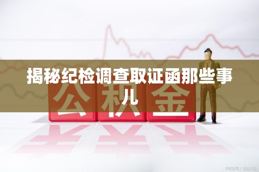 武夷山揭秘纪检调查取证函那些事儿