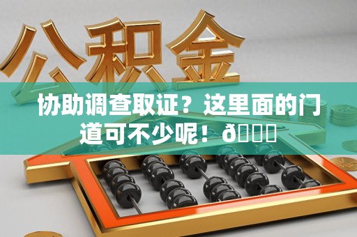 武夷山协助调查取证？这里面的门道可不少呢！😎