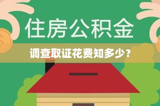 武夷山调查取证花费知多少？