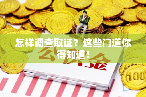 武夷山怎样调查取证？这些门道你得知道！