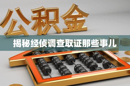 武夷山揭秘经侦调查取证那些事儿